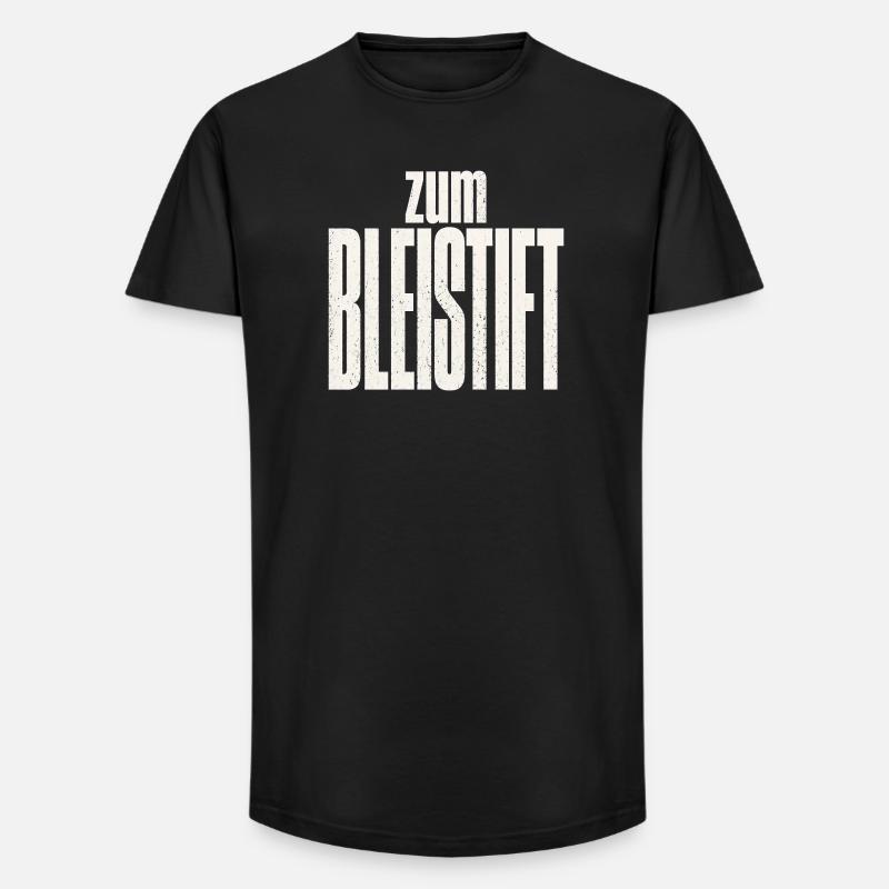 Zum Bleistift - Long Fit Männer T-Shirt - Schwarz