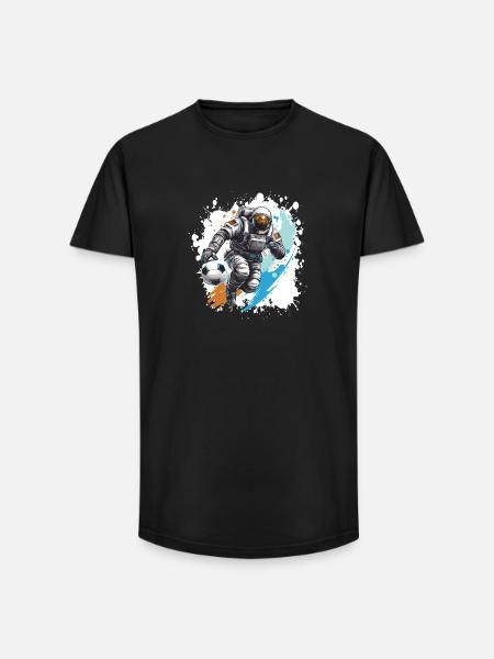 Astronaut Football Team - Long Fit Men's T-Shirt - black