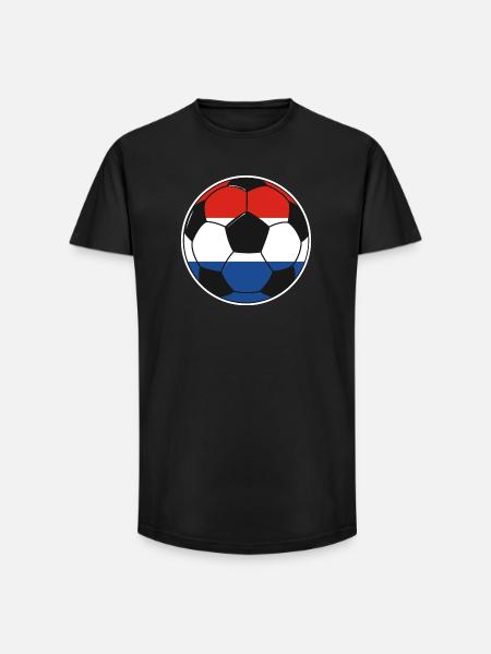 Football team Netherlands - Long Fit Men's T-Shirt - black