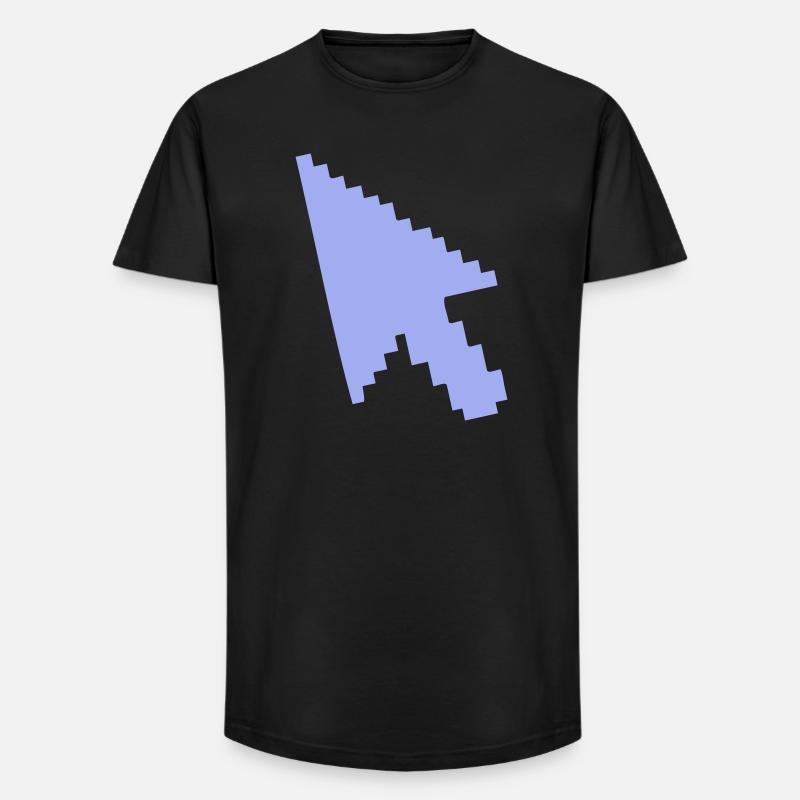 Pointer Mouse Silhouette - Long Fit Men's T-Shirt - black