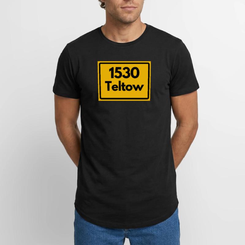 OLD POSTCODE POSTCODE RETRO 1530 TELTOW HEIMAT Long Fit Men's T-Shirt