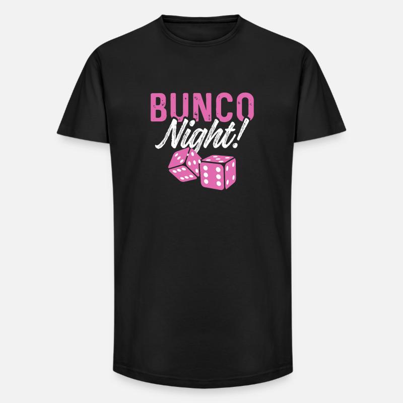 Bunco Night Dice in Pink Retro - Long Fit Männer T-Shirt - Schwarz