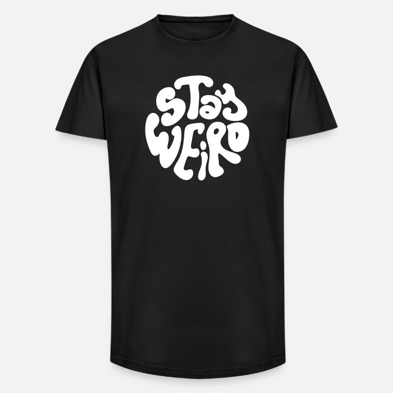 bleib komisch - Long Fit Männer T-Shirt - Schwarz