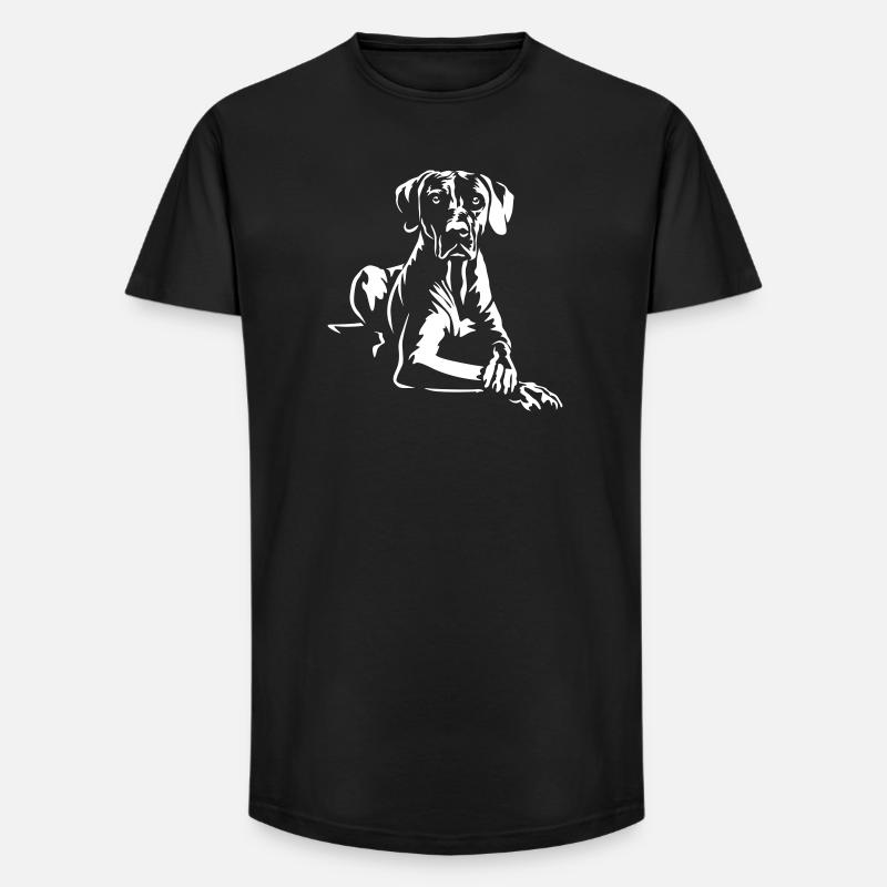 Rhodesian Ridgeback "Black Edition" - Long Fit Männer T-Shirt - Schwarz