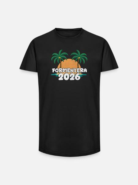 Formentera 2026 - Long Fit Men's T-Shirt - black