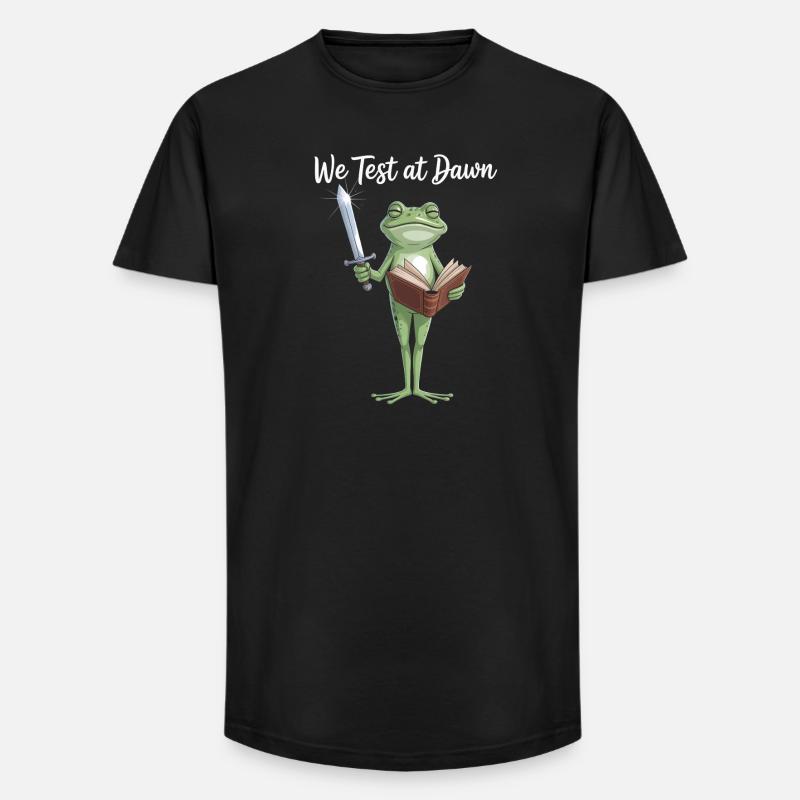 Froschritter-Leseschwert - Long Fit Männer T-Shirt - Schwarz