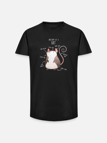 Golden Retriever Hundeanatomie - Long Fit Männer T-Shirt - Schwarz
