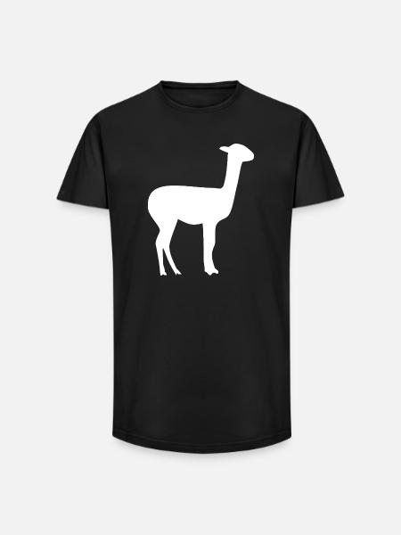 lama - Long Fit Men's T-Shirt - black