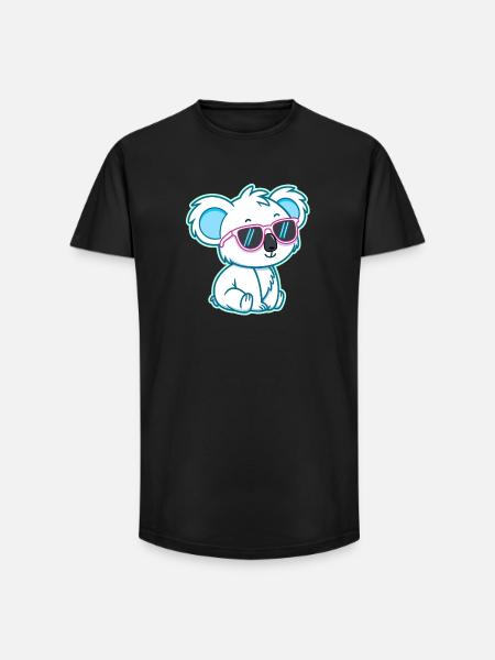 Koala White Chill Sunglasses - Long Fit Men's T-Shirt - black