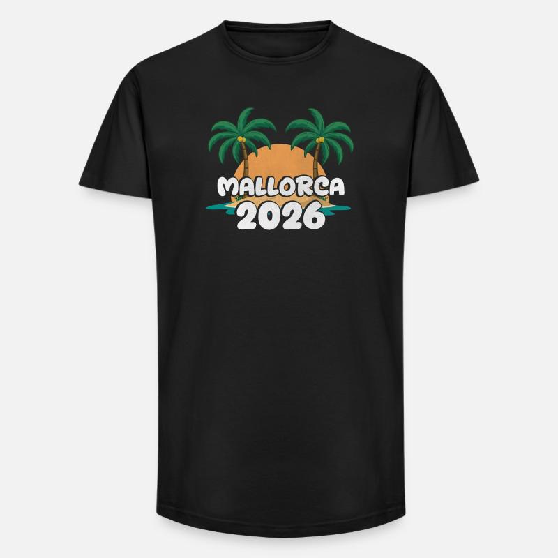 Mallorca 2026 - Long Fit Männer T-Shirt - Schwarz