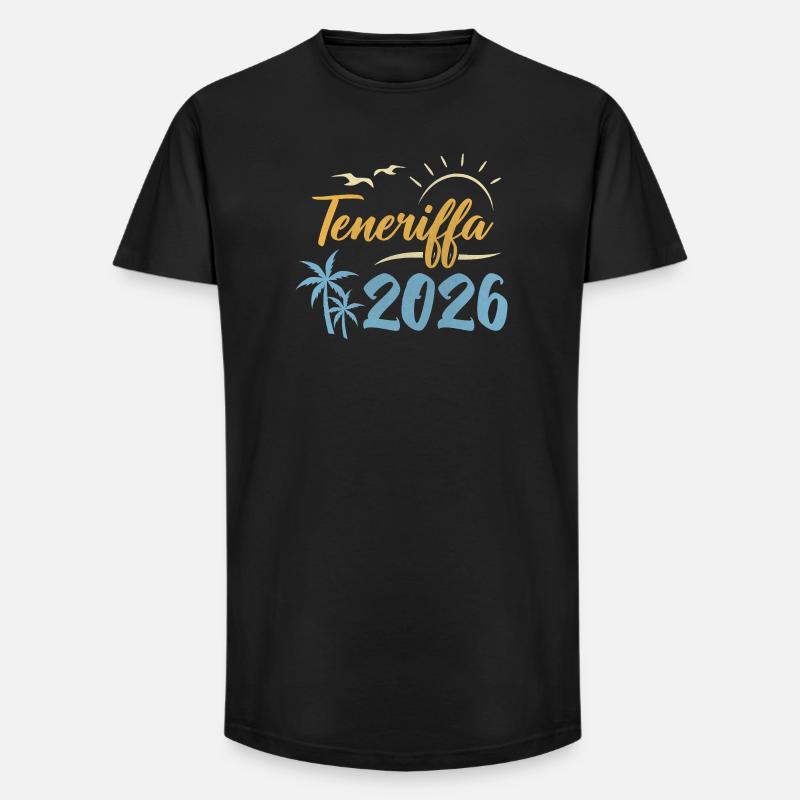 Teneriffa 2026 - Long Fit Männer T-Shirt - Schwarz