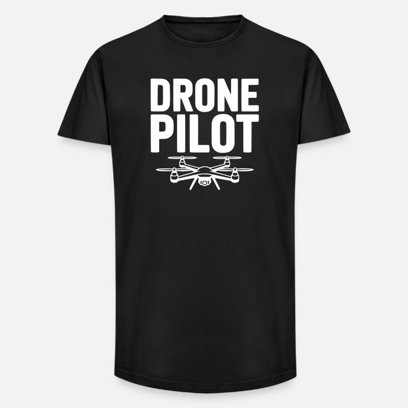 Drone Pilot - Long Fit Men's T-Shirt - black