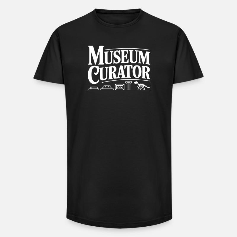 Museumskurator - Long Fit Männer T-Shirt - Schwarz
