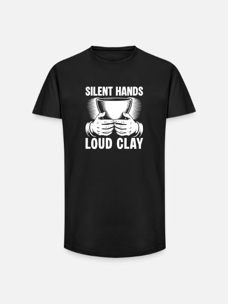 Pottery Artists Loud Clay Pottery - Long Fit Männer T-Shirt - Schwarz