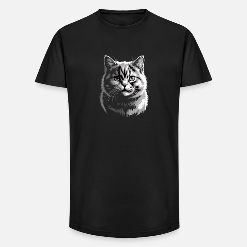 Britisch Kurzhaar BKH - Long Fit Männer T-Shirt - Schwarz