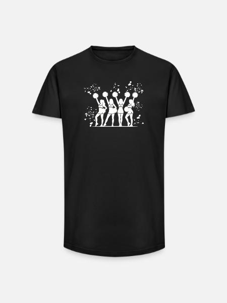 Cheerleader Cheer Mom Cheerleading - Long Fit Men's T-Shirt - black