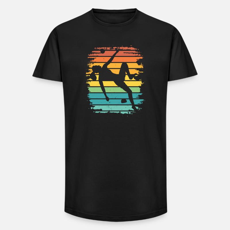 Bloc de bloc de Boulderer - T-shirt coupe longue homme - noir