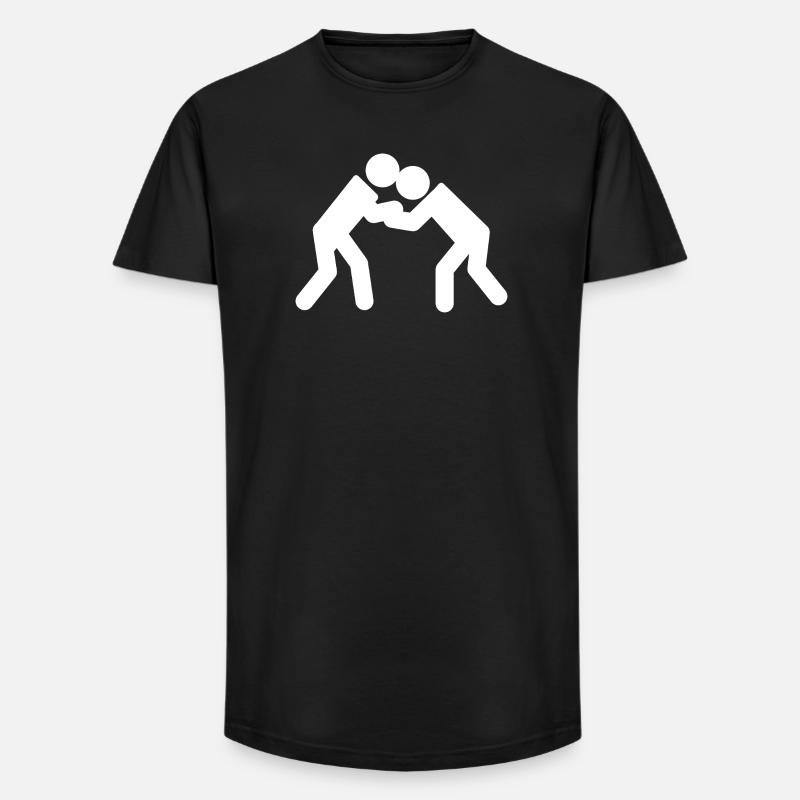 Lutter - T-shirt coupe longue homme - noir