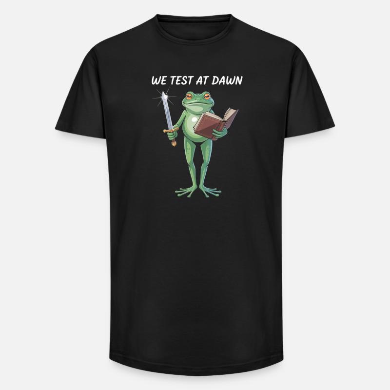 Dawnbound Frog Warrior - Long Fit Men's T-Shirt - black