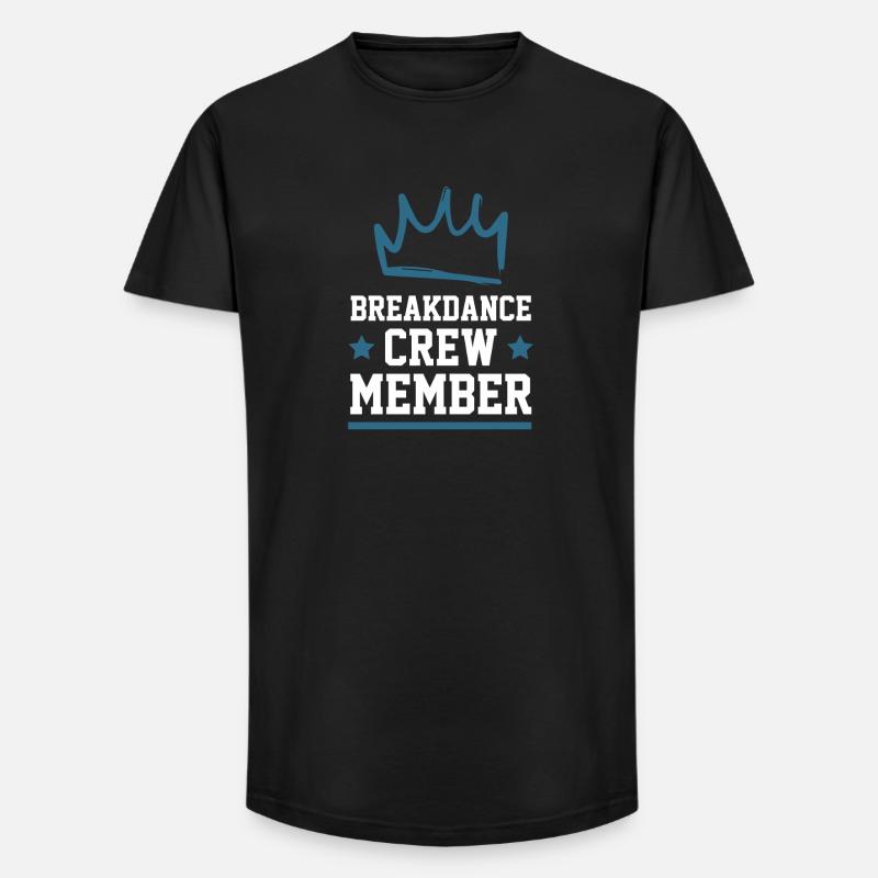 Breakdance Crew - Long Fit Men's T-Shirt - black