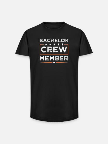 Équipage Bachelor - T-shirt coupe longue homme - noir