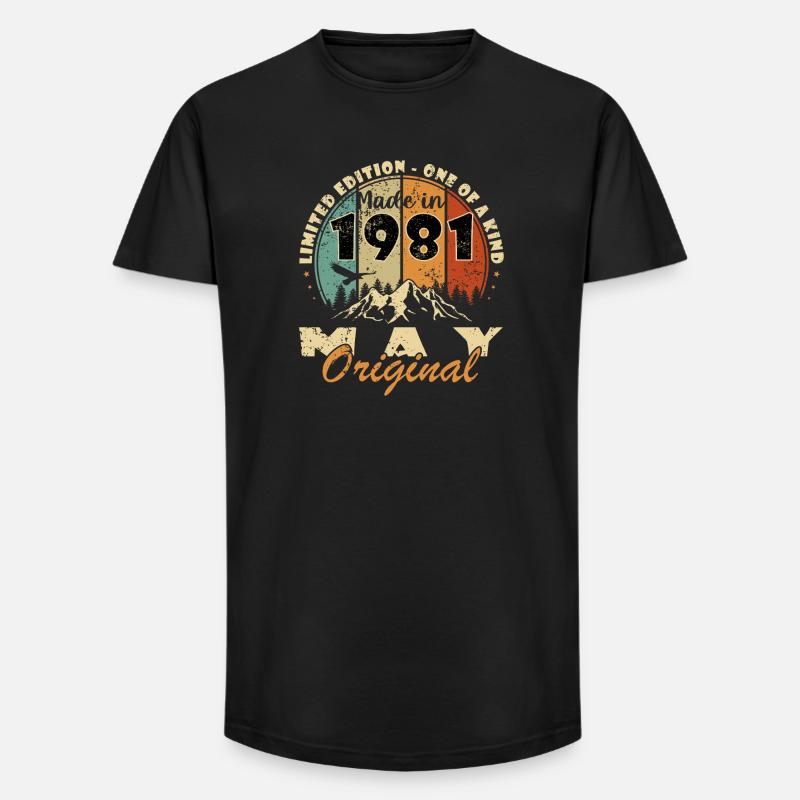 May 1981 - May 1981 - Long Fit Men's T-Shirt - black