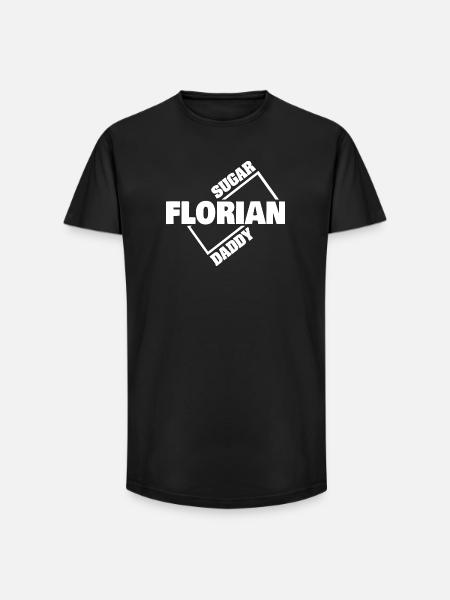 Gift for Florian - Long Fit Men's T-Shirt - black
