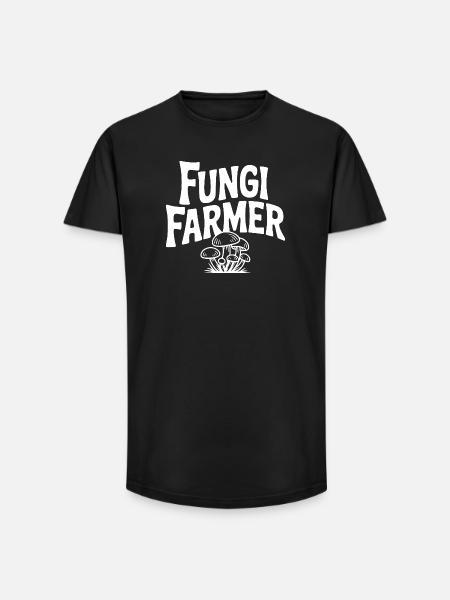 Pilzbauer - Long Fit Männer T-Shirt - Schwarz