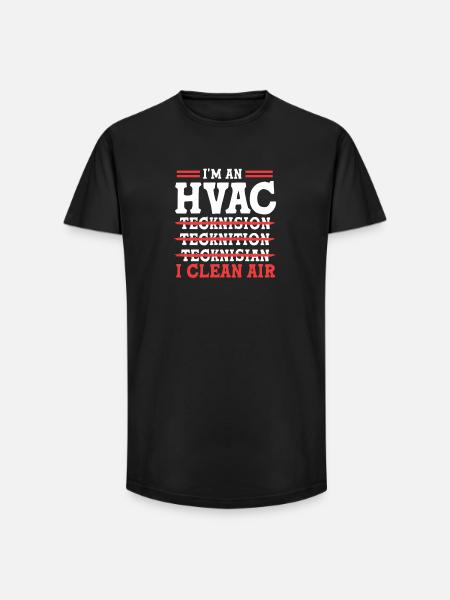 Heizung Klimatechniker Techniker Kältetechniker - Long Fit Männer T-Shirt - Schwarz