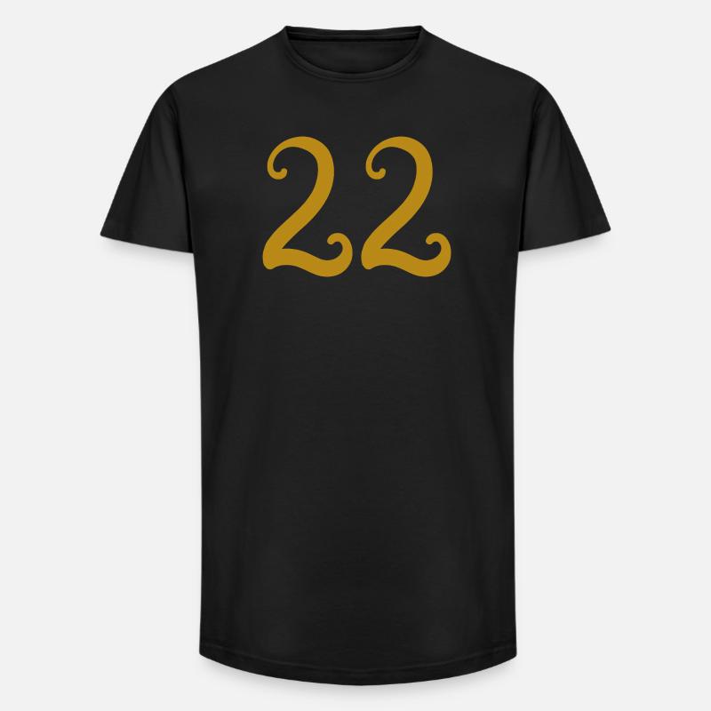 22 - T-shirt coupe longue homme - noir