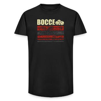 Bocce Petanque Boule Player - Long Fit Men's T-Shirt - black - Front - AI Model Male 185 light (185cm)
