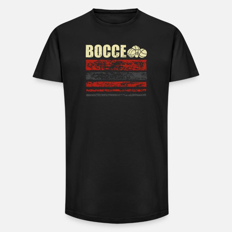 Bocce Petanque Boule Boulespieler - Long Fit Männer T-Shirt - Schwarz