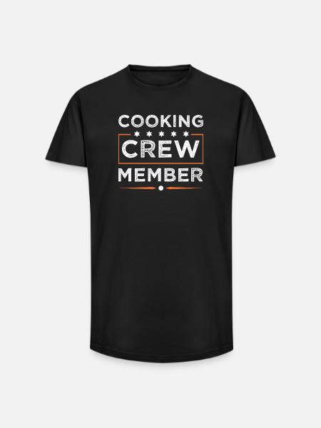 Cooking Crew - Long Fit Men's T-Shirt - black