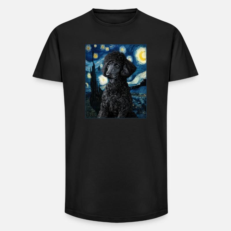 Pudel - Long Fit Männer T-Shirt - Schwarz