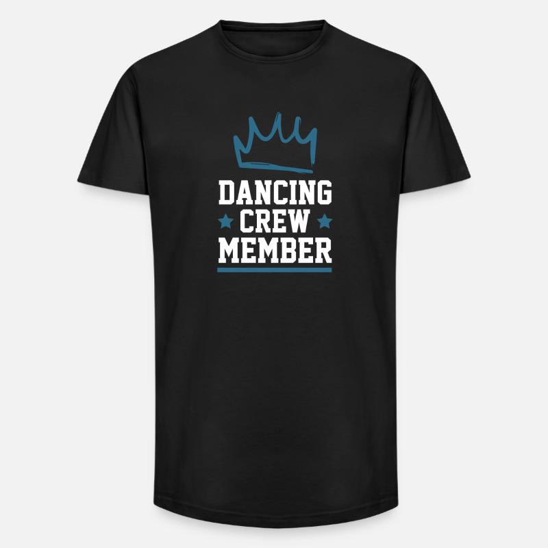 Dancing Crew - Long Fit Men's T-Shirt - black