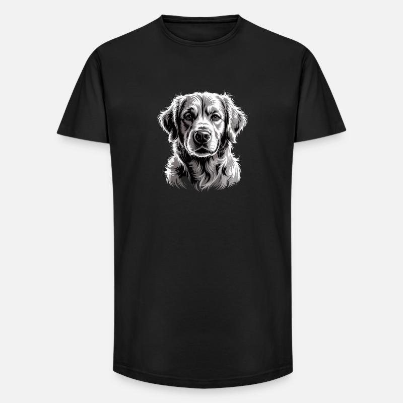 Labrador - Long Fit Männer T-Shirt - Schwarz