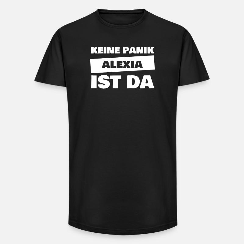 Alexia als Name - Long Fit Männer T-Shirt - Schwarz