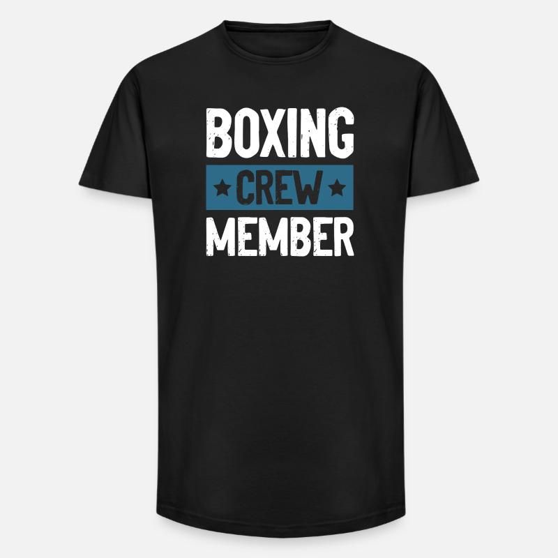 Boxing Crew - Long Fit Männer T-Shirt - Schwarz