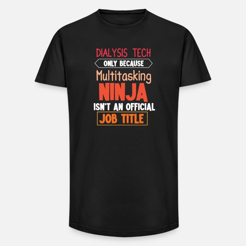 Dialysetechniker dialyse nephrologie - Long Fit Männer T-Shirt - Schwarz