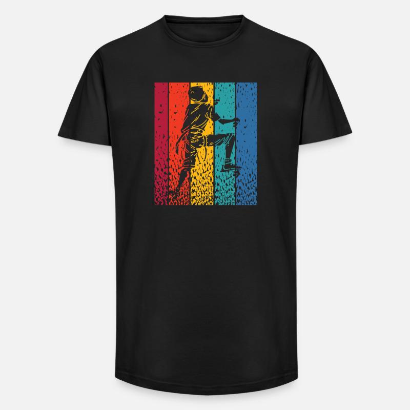 Boulderer Boulder Bouldern - Long Fit Männer T-Shirt - Schwarz