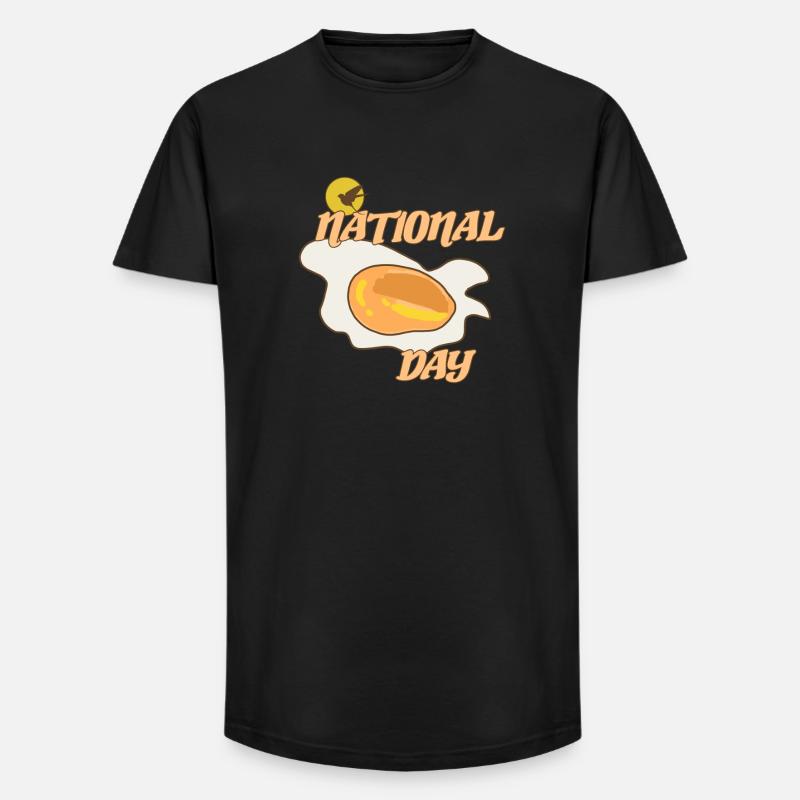 Egg Day - Long Fit Men's T-Shirt - black
