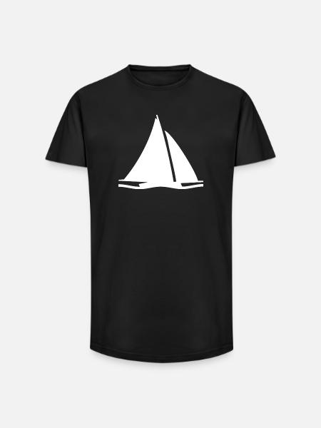 Sail - Long Fit Men's T-Shirt - black