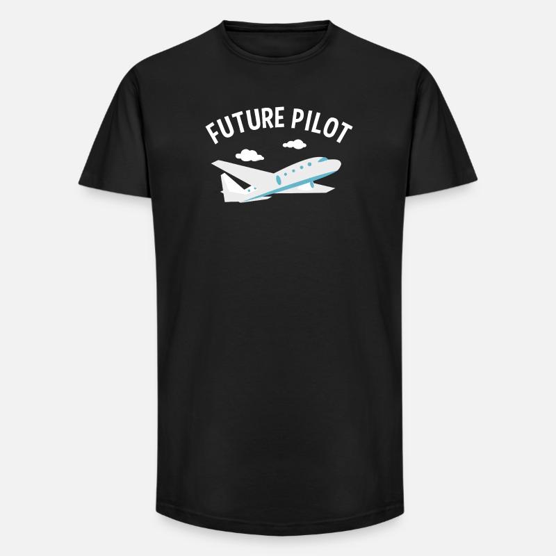 Zukünftiger Pilot Tee - Long Fit Männer T-Shirt - Schwarz