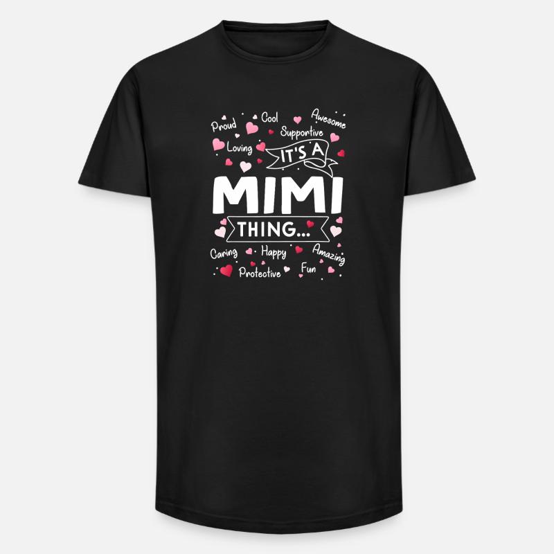 It's a Mimi Thing - Long Fit Men's T-Shirt - black