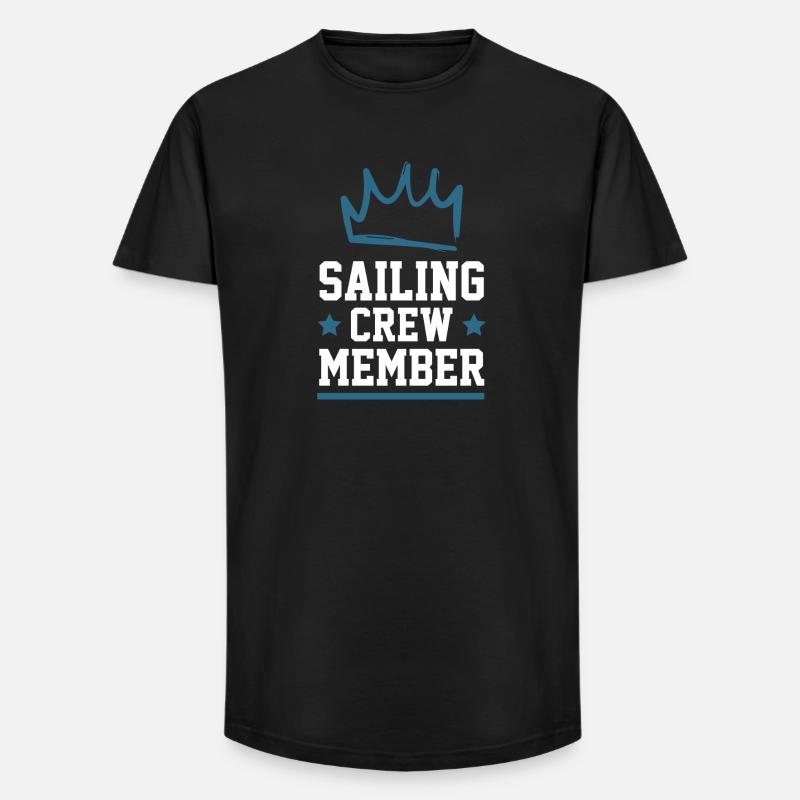 Équipage de navigation - T-shirt coupe longue homme - noir
