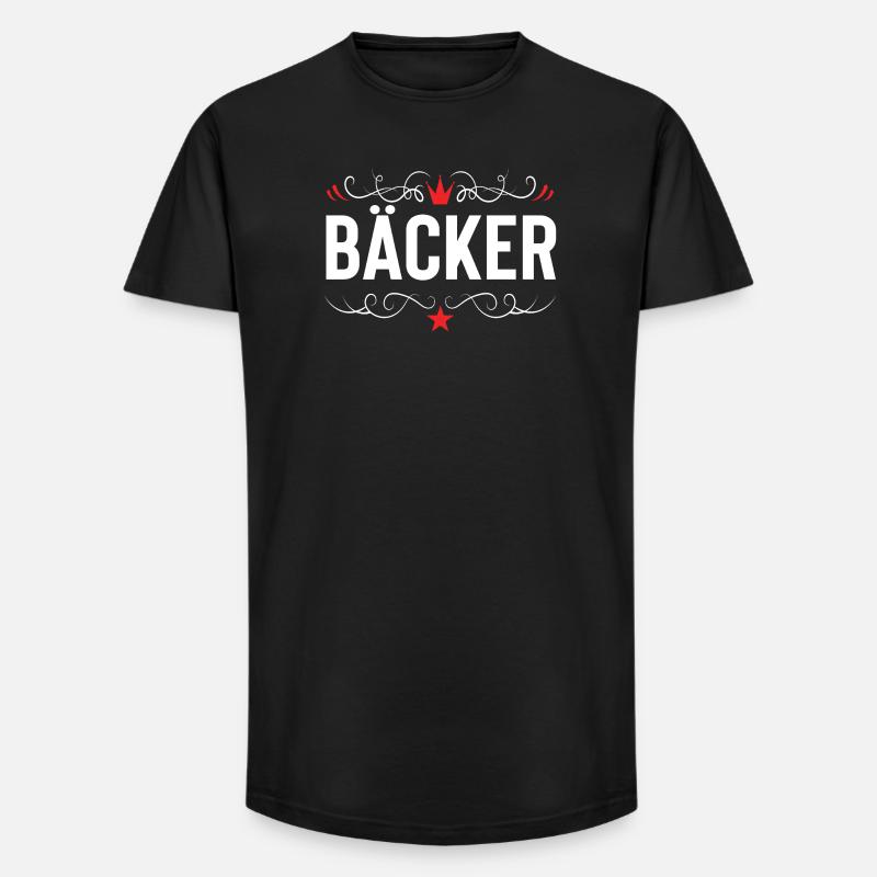 Baker Profession - Long Fit Men's T-Shirt - black