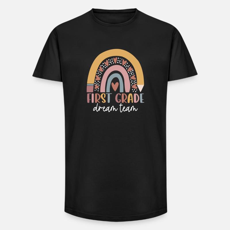 Erstklässler Dream Team Rainbow - Long Fit Männer T-Shirt - Schwarz