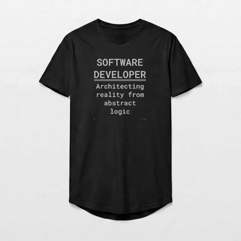Software Developer: Logic Meets Reality Long Fit Men's T-Shirt
