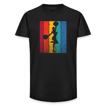 Cheerleader Cheer Mom Cheerleading - Long Fit Men's T-Shirt - black - Front - AI Model Male 185 light (185cm)