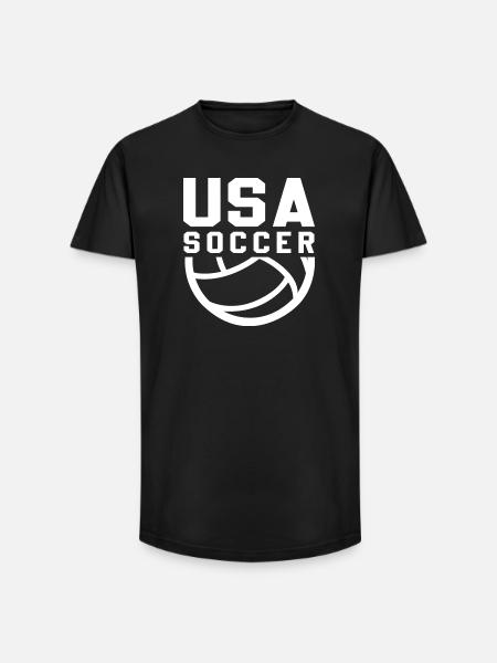 USA Soccer - Long Fit Men's T-Shirt - black